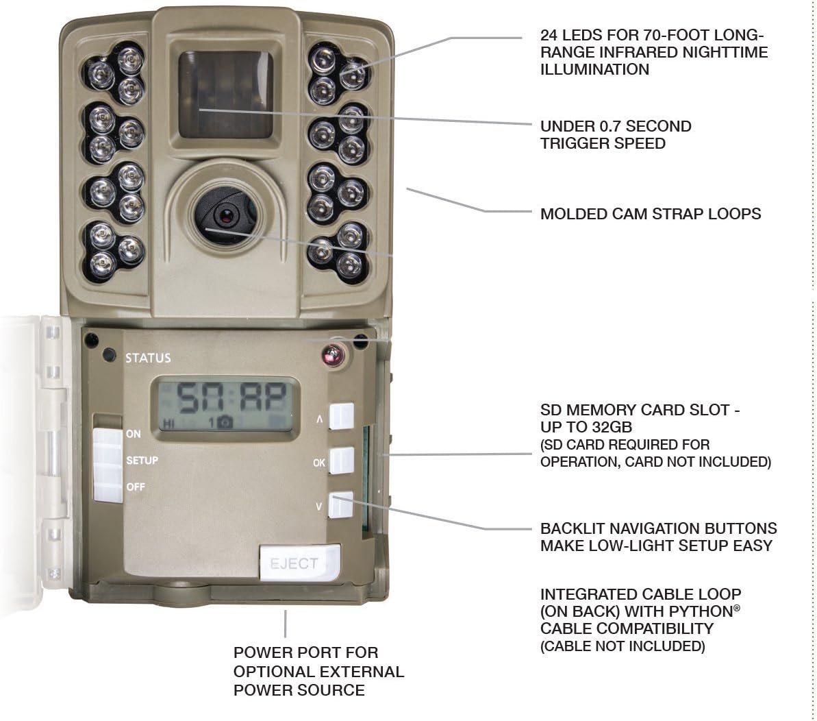 Moultrie (2017) Game Camera | All Purpose Series | 0.7s Trigger Speed | Moultrie Mobile Compatible