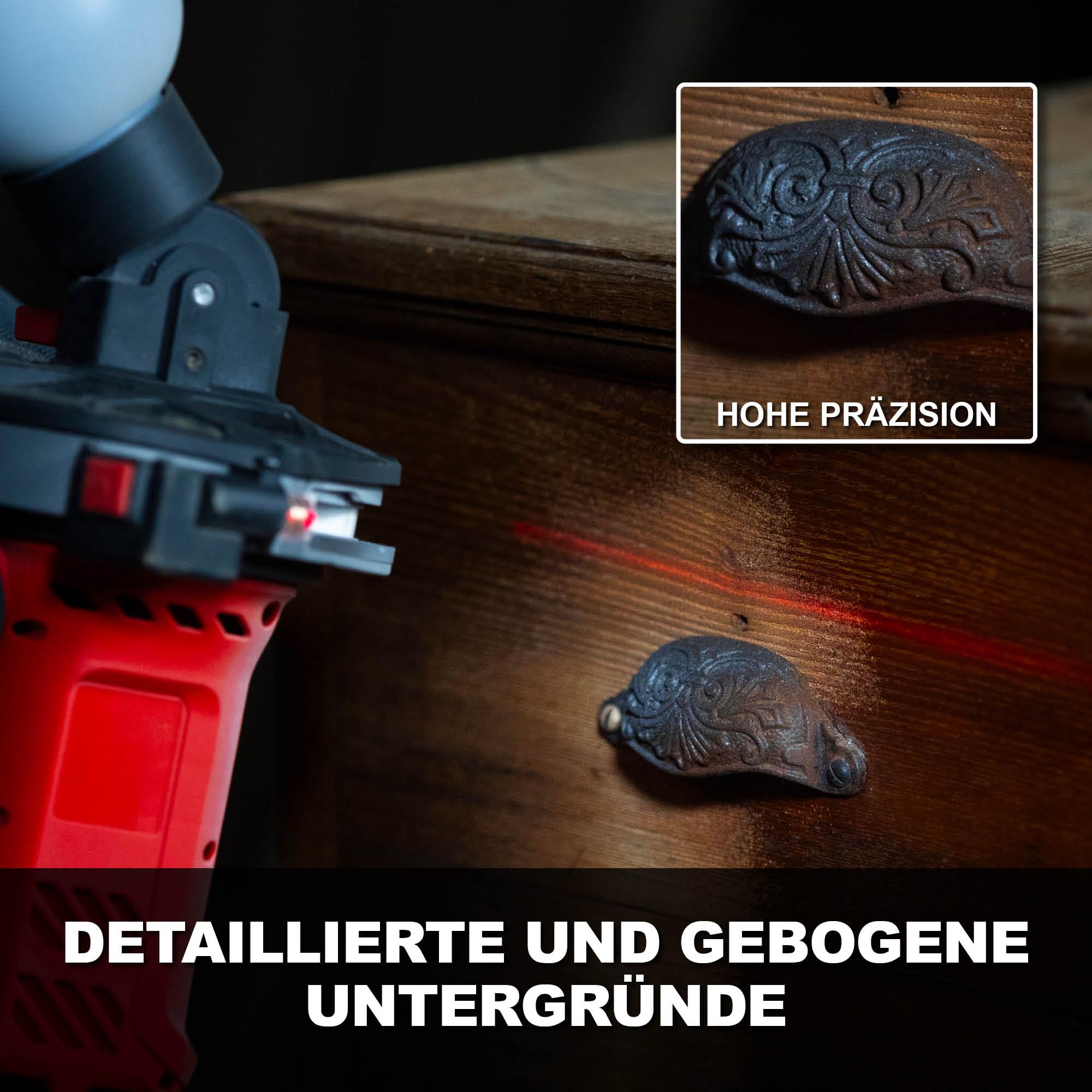 Kein Kompressor nötig - Sandstrahler für Metall, Holz, Stein und Glas - Keramikscheibe, einstellbarer Durchfluss - Kompatibel mit Sandstrahlmittel 0,2-0,5mm