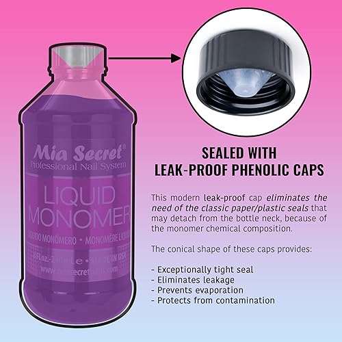 Miniatura 4 de 1 MIA SECRET - Sistema de uñas acrílico profesional de monómero líquido de 4 onzas