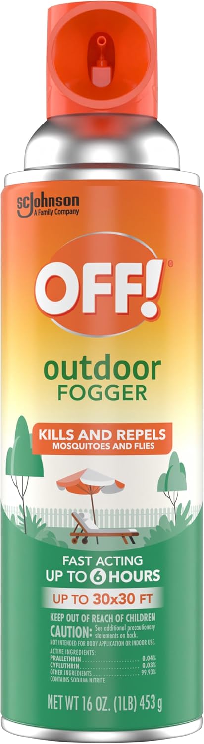 OFF! Outdoor Insect and Mosquito Repellent Fogger Backyard Pretreat Kills and Repels Insects up to 900 Square Feet 16 Ounce (Pack of 2) - Image 4