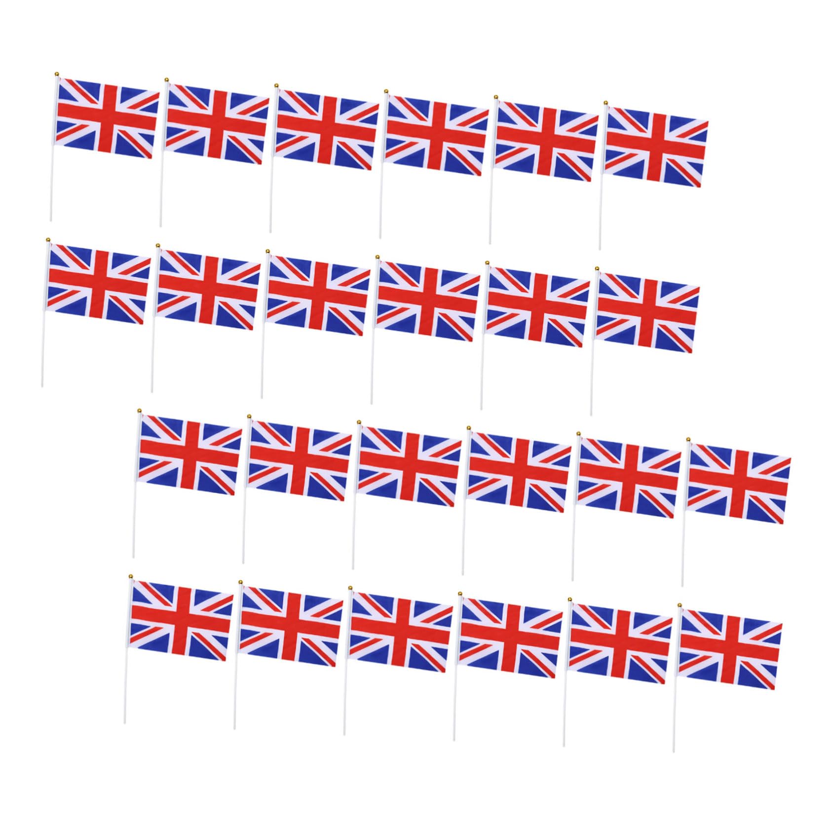 Banderas Británicas Pequeñas ifundom Pack de 40 para Evitar Roturas en Eventos de Mano