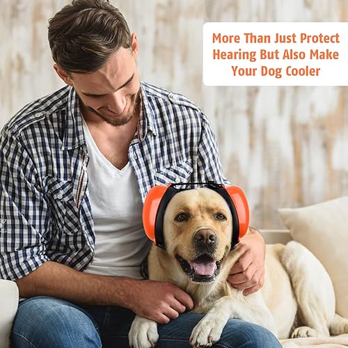 Miniatura 7 de Orejeras para perros para protección contra el ruido, auriculares con cancelación de ruido para perros, orejeras NRR de 25 dB, tapones para los
