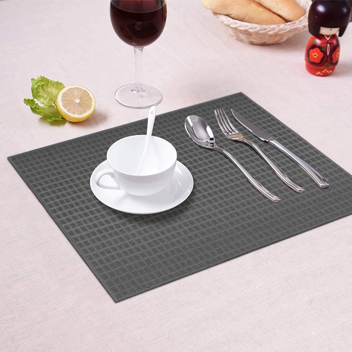 RECLUSE Microfiber Reversible Dish Drying Mats,Drying mat for Kitchen Utensils Drying mat Water Absorbent mats for Kitchen Items(Multi Color) — Amazon image 8