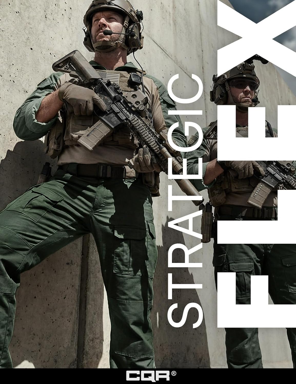 CQR Men's Flex Ripstop Tactical Pants, Water Resistant Stretch Cargo Pants, Lightweight EDC Hiking Work Pants - Image 4