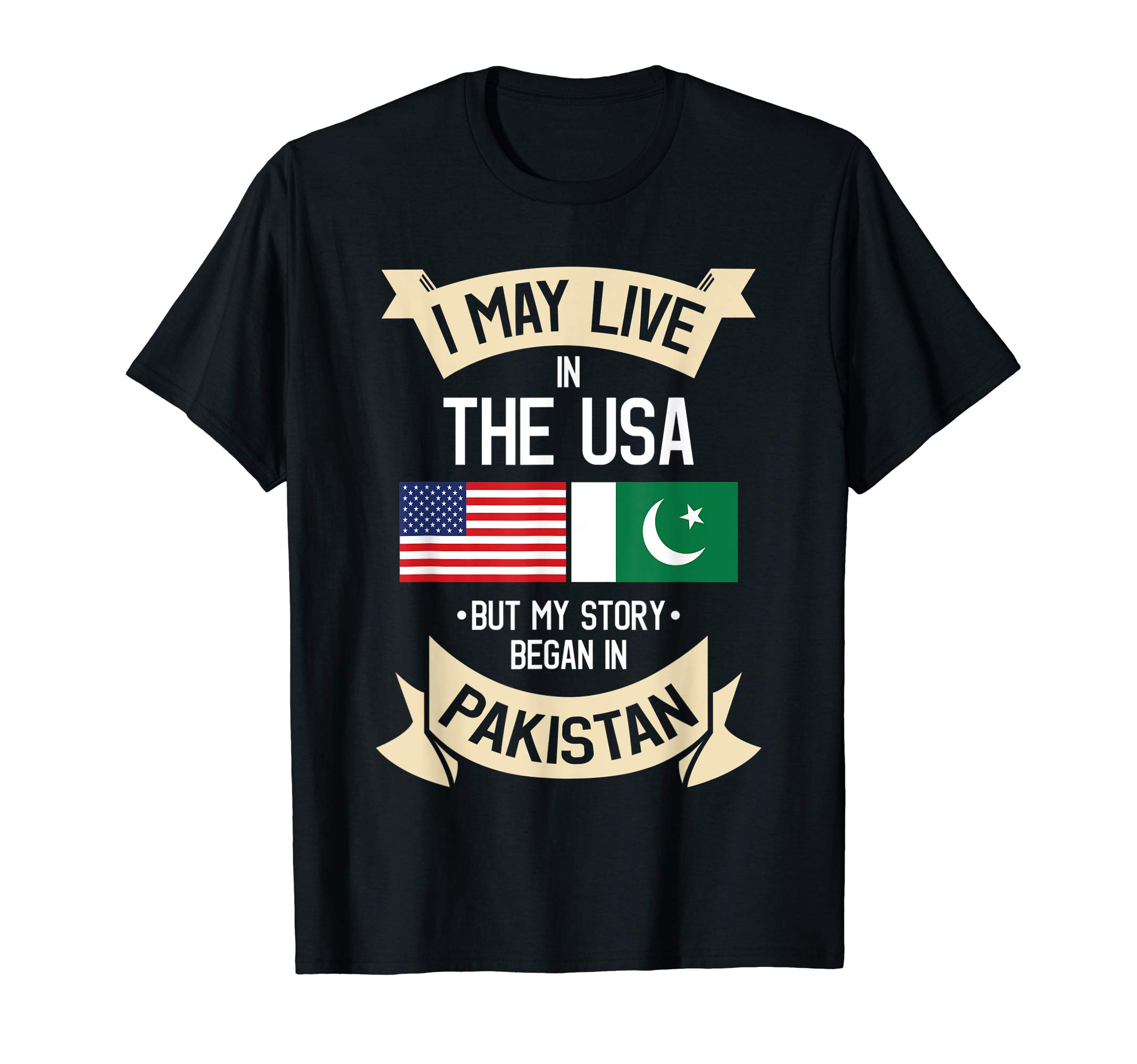Pakistan American Flag USA Pakistani Roots Gifts T-Shirt