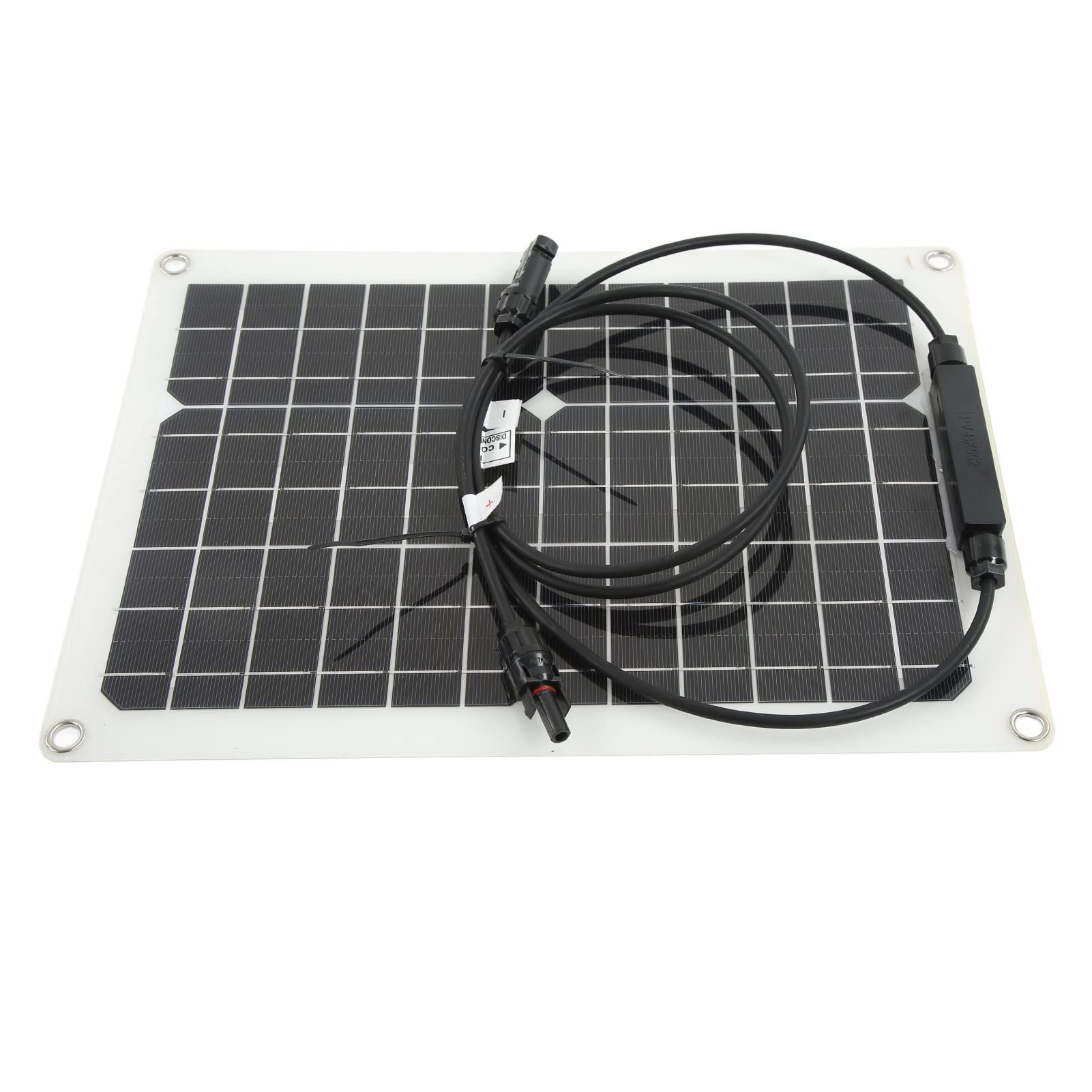 CHICIRIS Pannello Solare Monocristallino 30W 18V con Kit Controller per | Laminazione PET e Silicio Monocristallino, Alta Efficienza, Controller Display LCD, 50 A, 12 V/24 V Automatico, Protezione