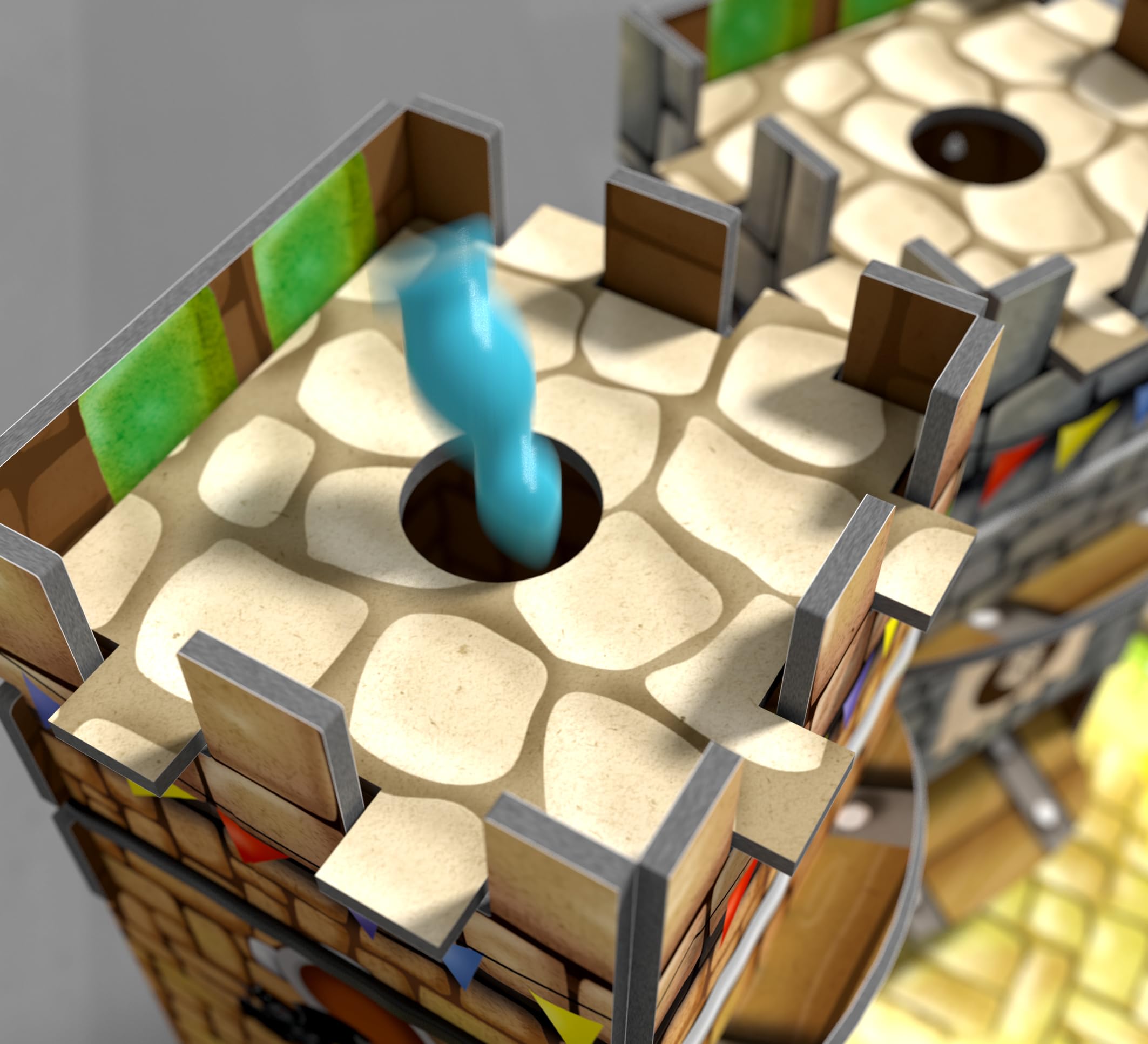 HABA Rumpelritter & Das große Drachen-Spektakel – Neu aufgelegter Spielklassiker mit beeindruckendem 3D-Turmaufbau – Für Kinder ab 4 Jahren – 2011721001