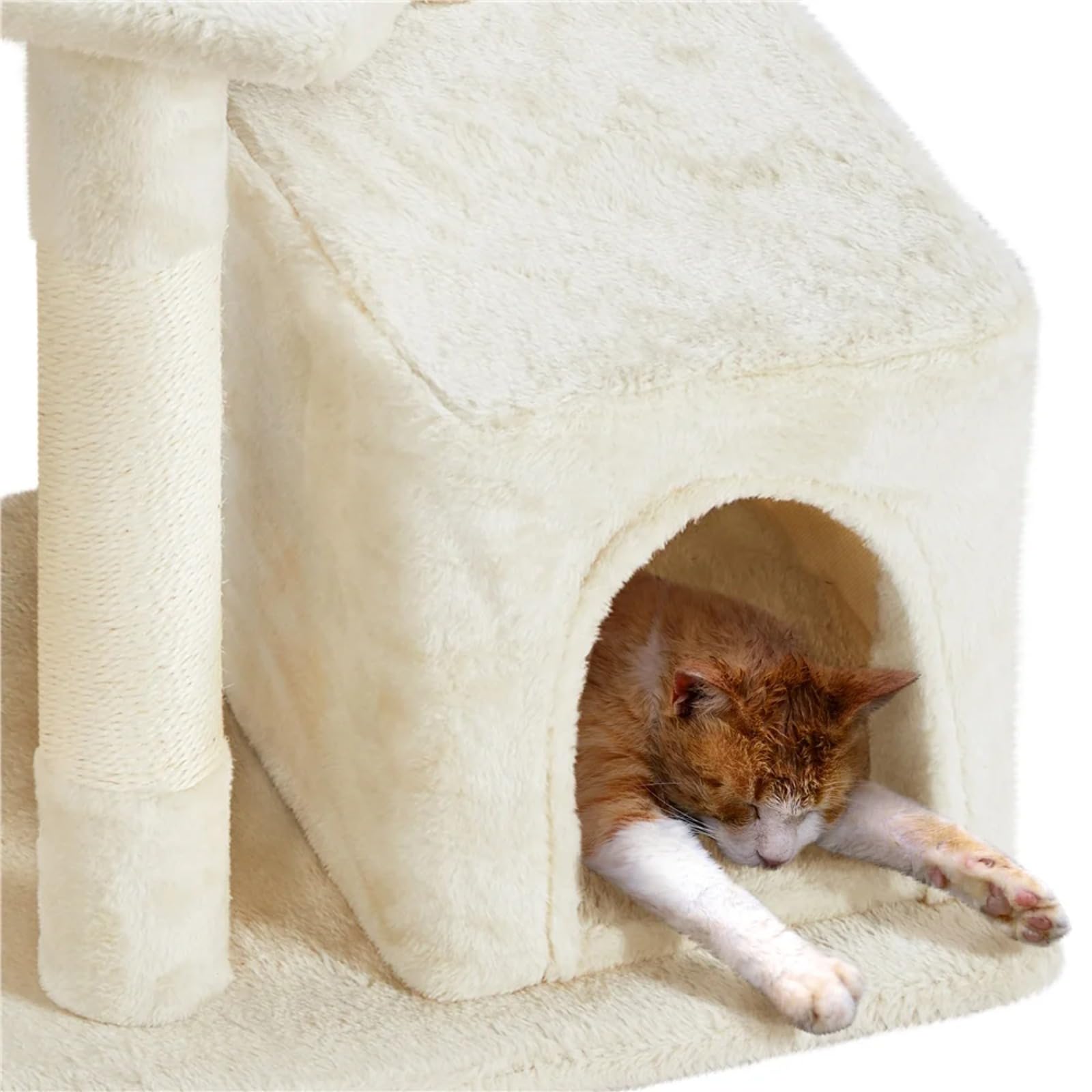 Tiragraffi a torre per gatti multilivello con condomini e scala, centro attività per gatti interni, condomini e posatoi, forniture per gatti, rastrelliere per gatti, giocattoli per gatti