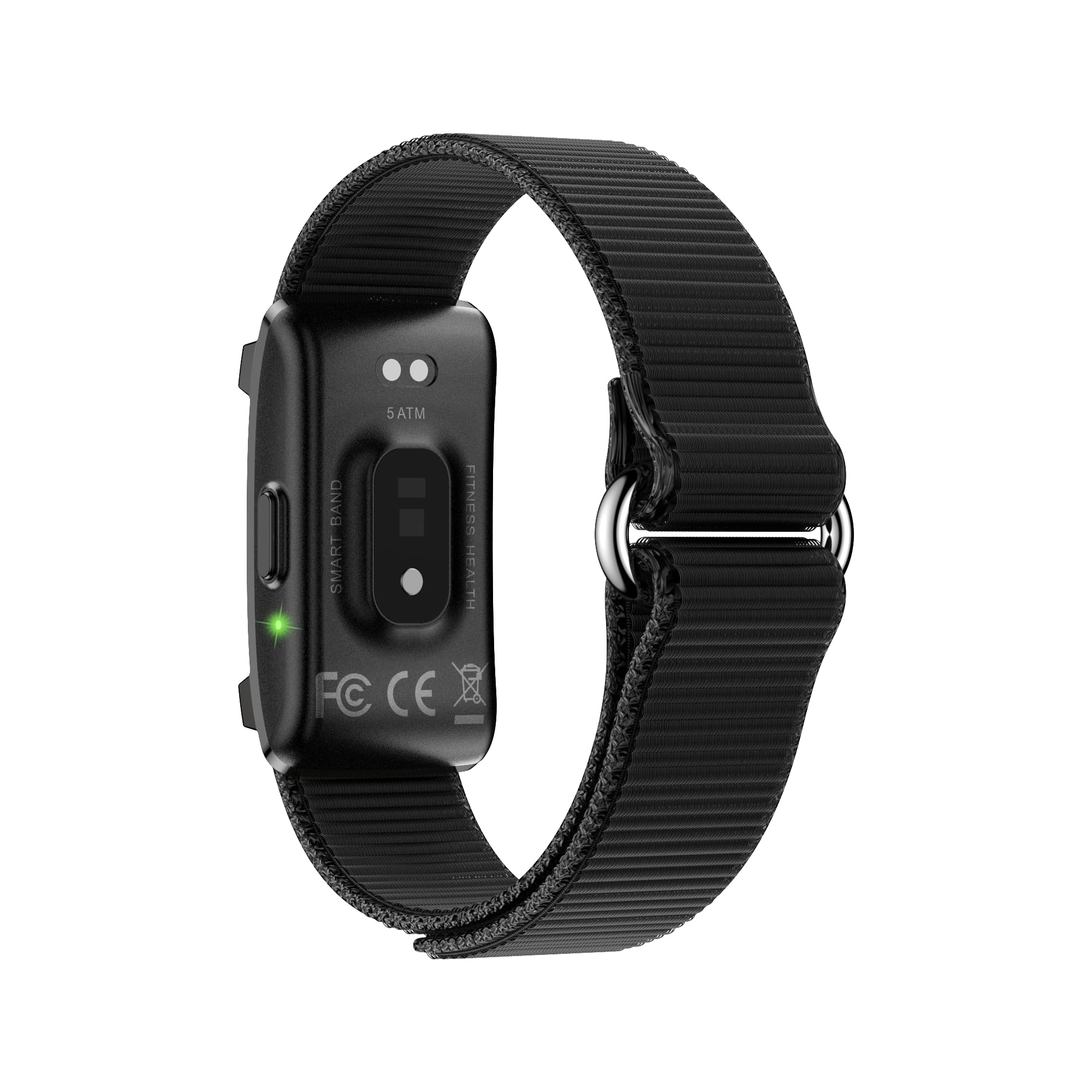 OBA Y25 Smartwatch Fitness Tracker, Monitoraggio Salute HR/SpO2/HRV, Sonno e Pressione, 30 Giorni Batteria, Impermeabile IP68, Display Nero con Cinturino in Nylon, Bluetooth 5.4