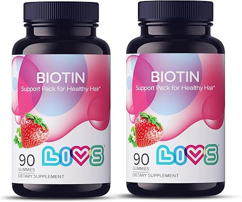 Miniatura 7 de LIVS Beauty Plus - Gomitas para cabello, piel y uñas, gomitas de biotina para el crecimiento del cabello con vitamina A, C, E, B12, vitaminas