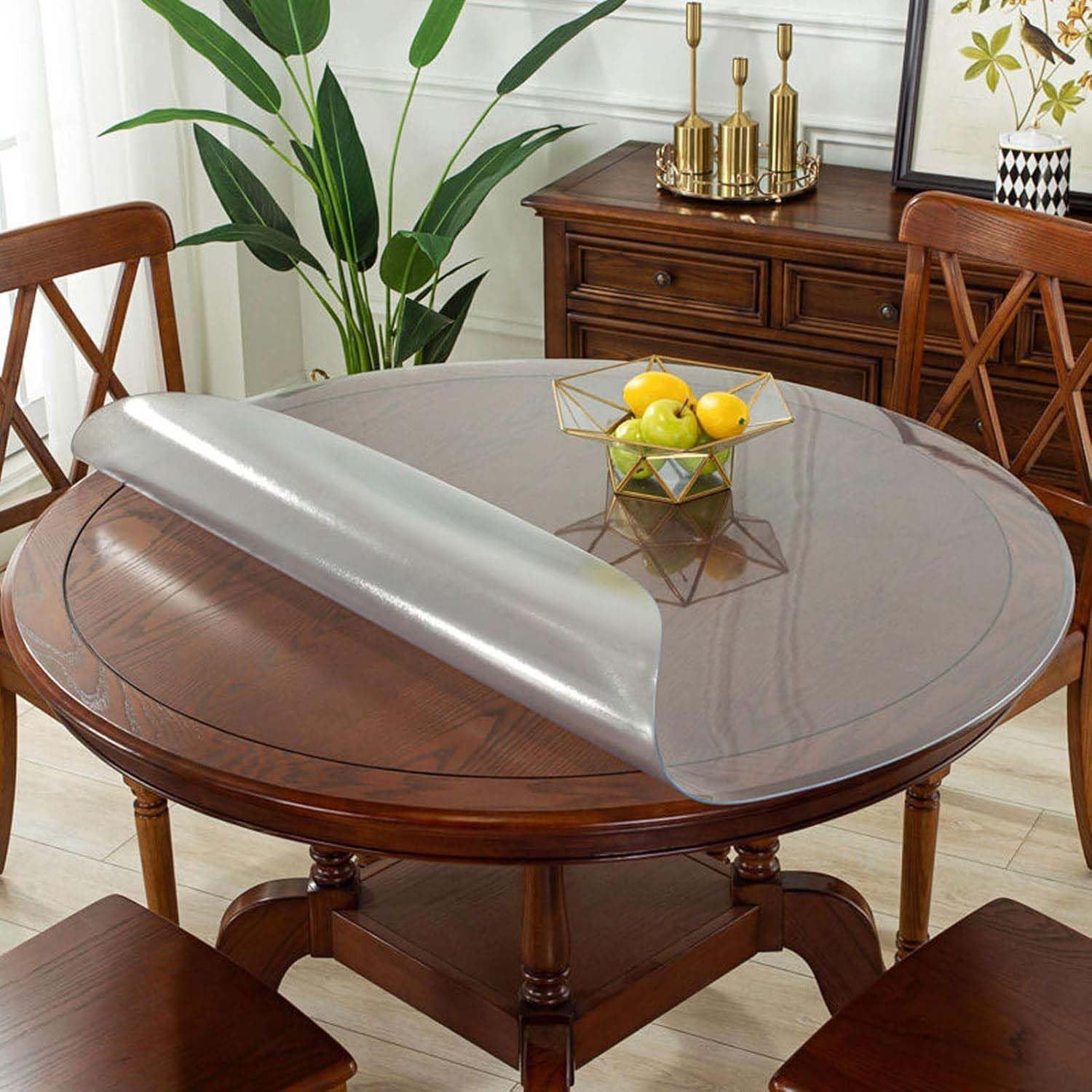Tovaglia protettiva per tavolo da pranzo, in PVC trasparente, facile