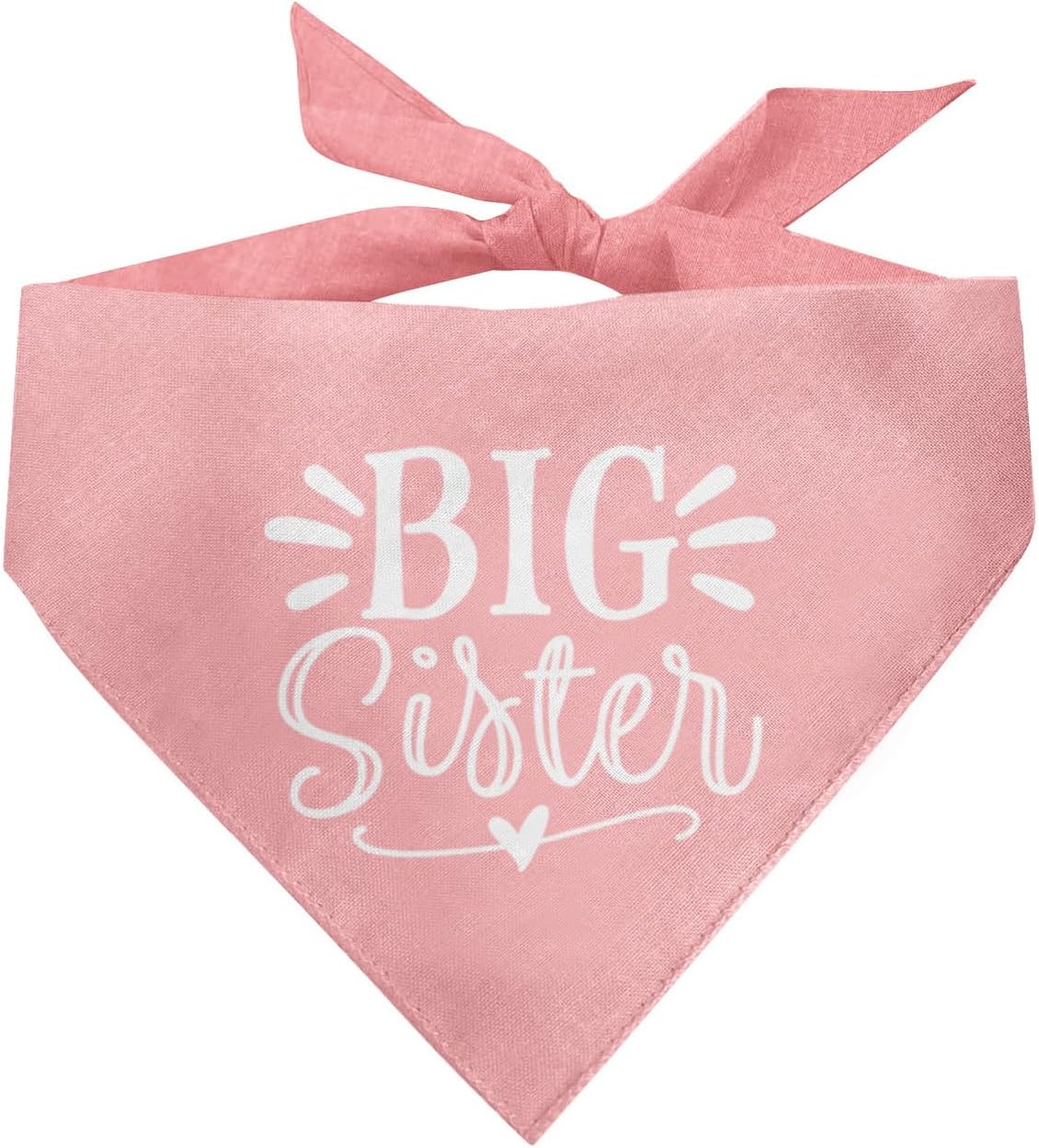 Big Sister Dog Bandana, Dog Bandana, Pink Pet Dog Scarf