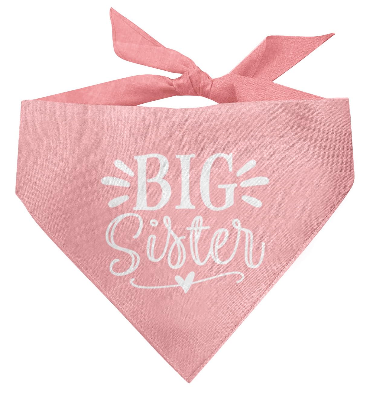 Bandana para perro Big Sister, bandana para perro, accesorios de bufanda rosa para perro, bufanda triangular para perros pequeños, medianos y grandes, bandana para perro con anuncio de bebé, bufanda