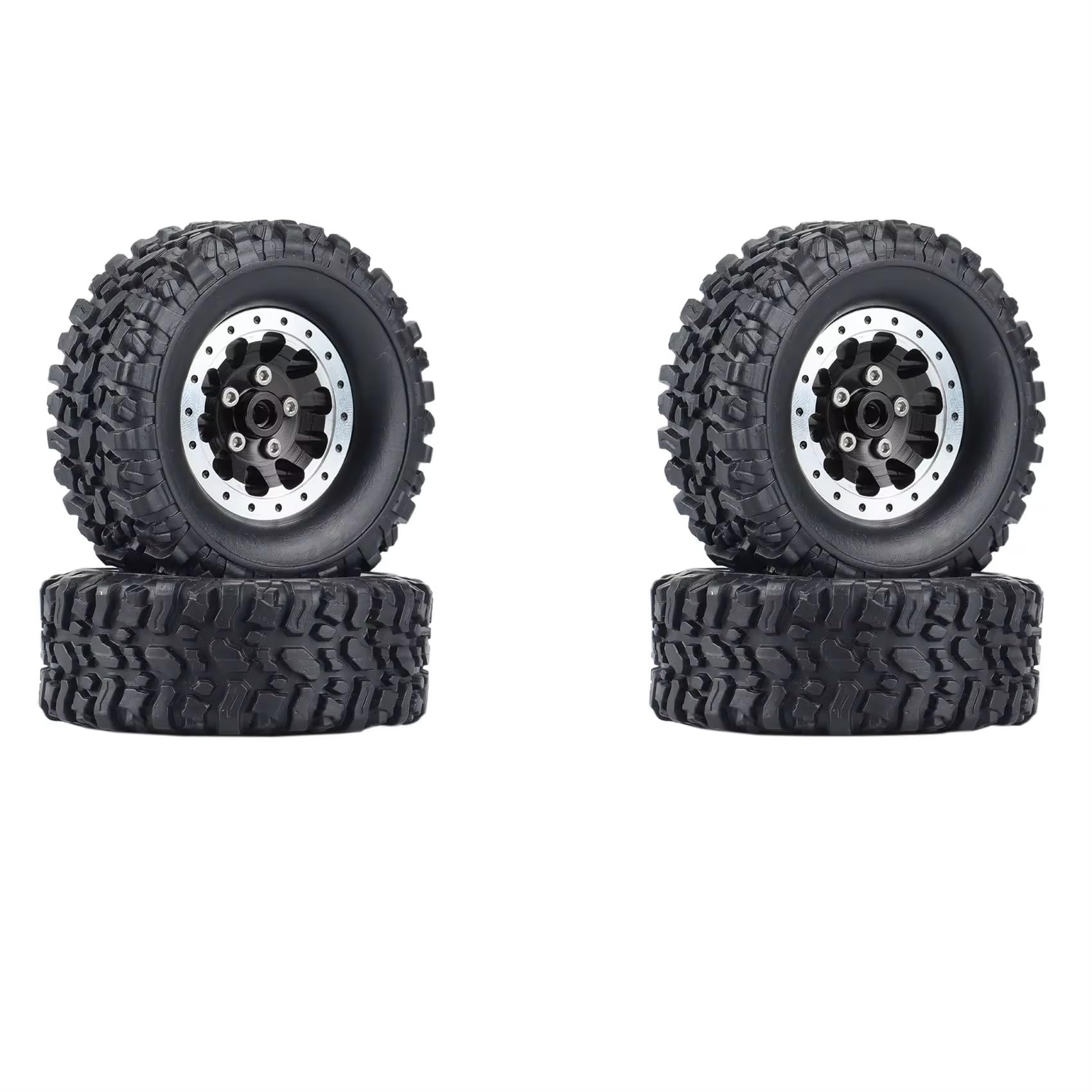 Accessoire Radiocommandé Lot De 4 Pneus Roues De Camion D90 MN90 MN91 1/12 Mise à Niveau RC