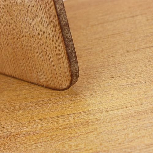 Miniatura 3 de Healifty Paleta de pintura de madera Paleta cuadrada de pintura al óleo con agujero para el pulgar para acuarela acrílica al óleo y pintura de