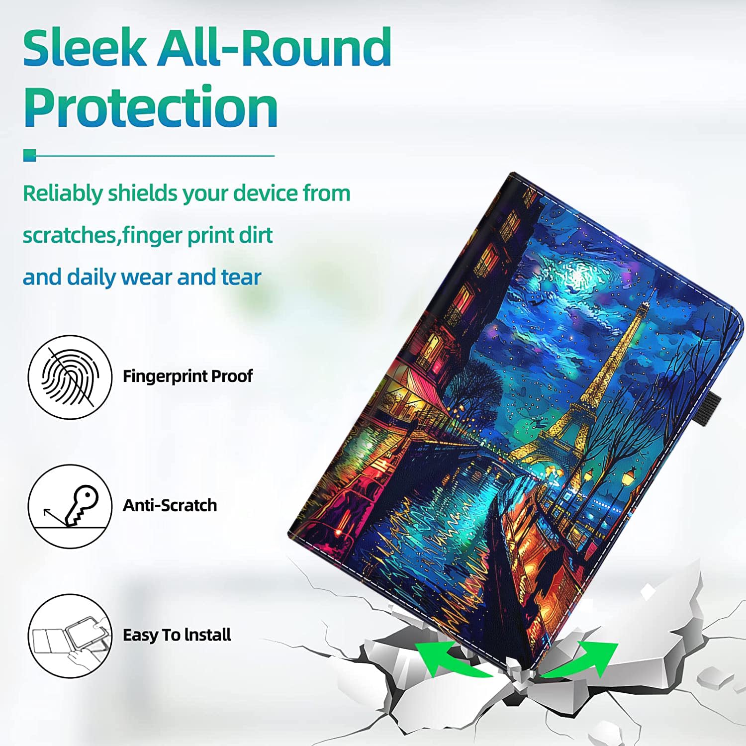 Fire Max 11 Tablet Case With Bible Verse Design - Multi-Angle Stand Cover With Auto Wake/Sleep (2023 Model)