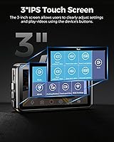 Vista 9 de AZDOME M01 Max UHD 4K Cámara de salpicadero delantera y trasera, Wi-Fi integrado, tarjeta de 64GB gratuita, control por aplicación, cámara