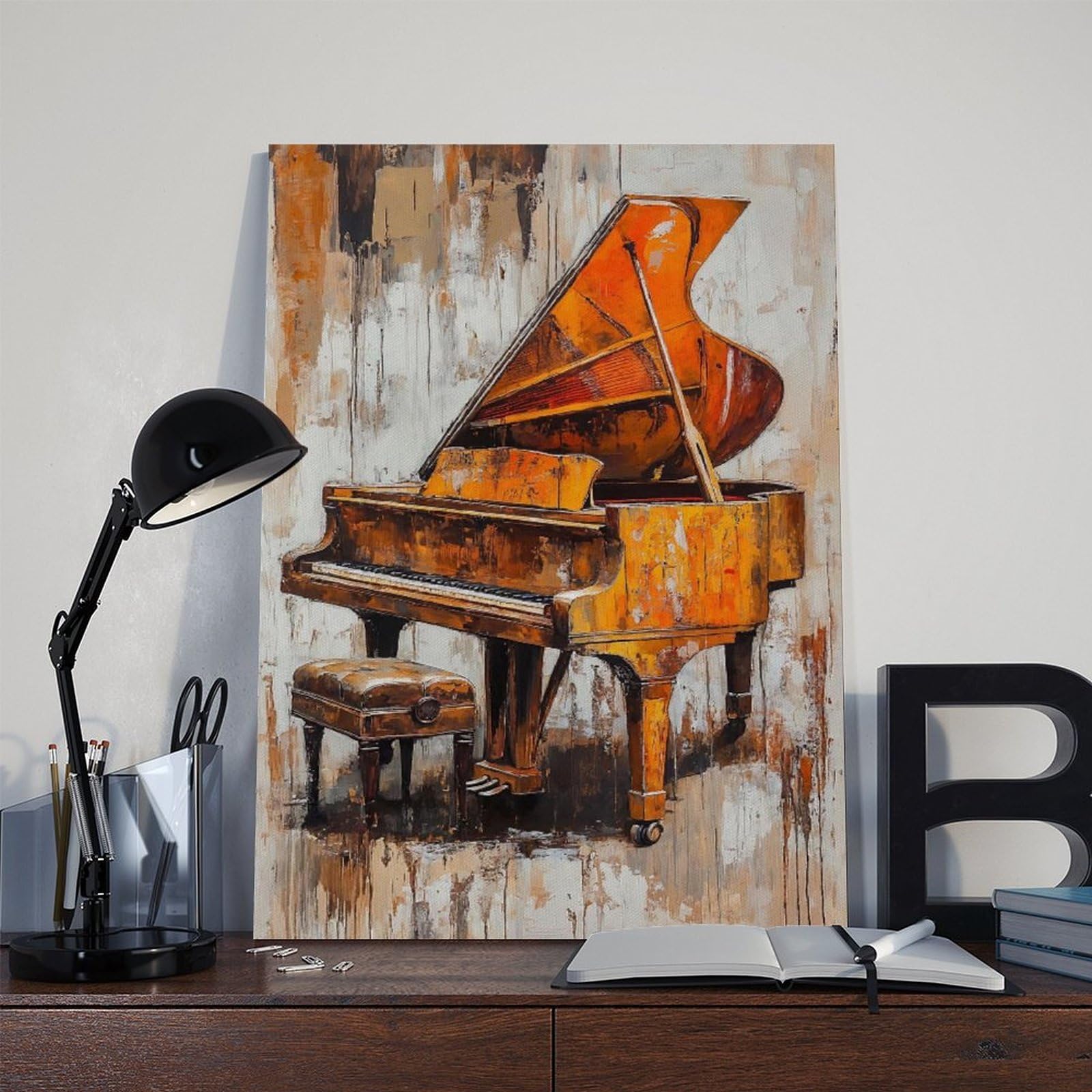 Decorazione da parete musicale (2) poster su tela decorazione per camera da letto paesaggio ufficio camera regalo decorazione 61 cm L x 91,4 cm W