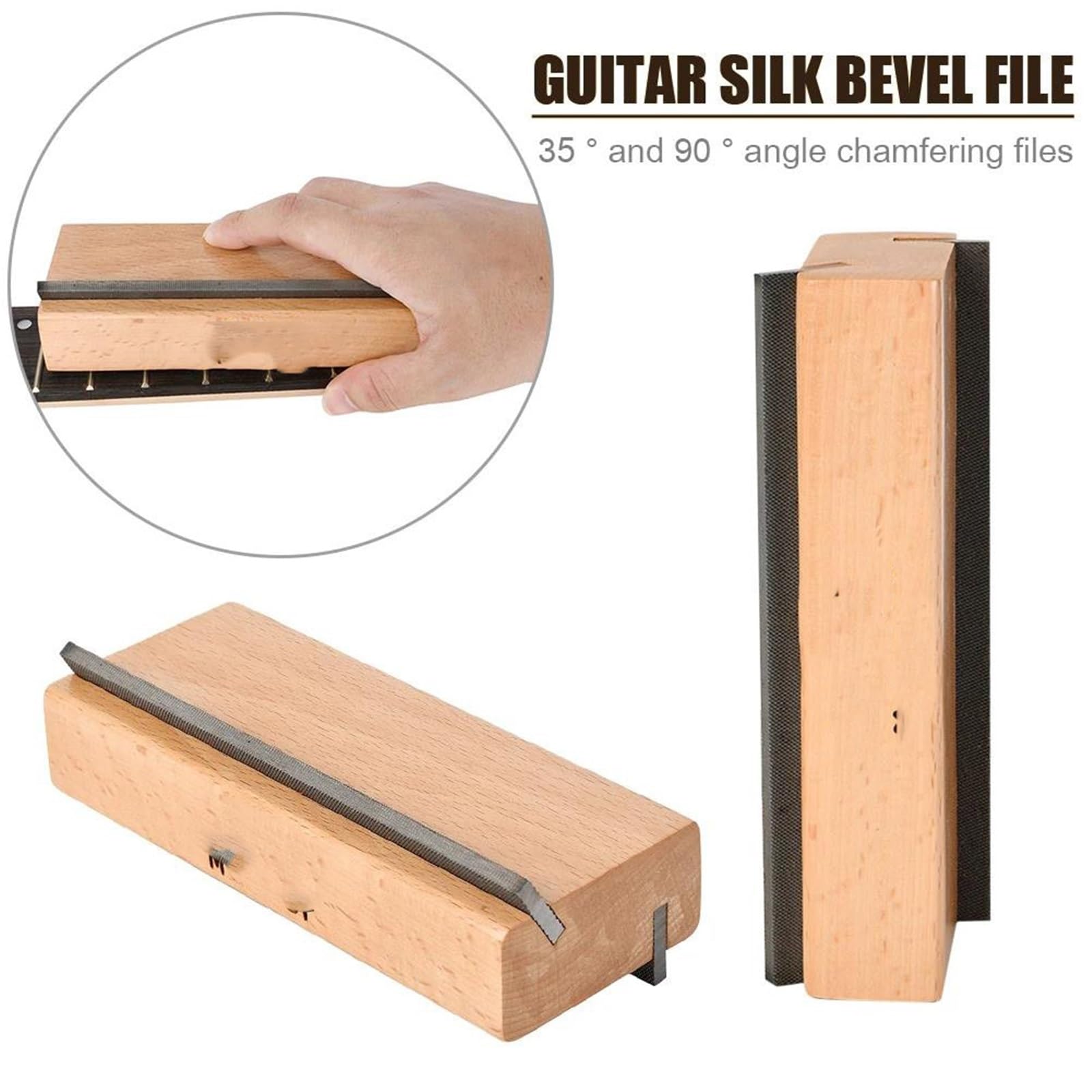 Lima Para Biselar Y Coronar Trastes De Guitarra 2 En 1 Herramientas De Pulido Y Mantenimiento Para Reparación De Luthier De Instrumentos De Cuerda