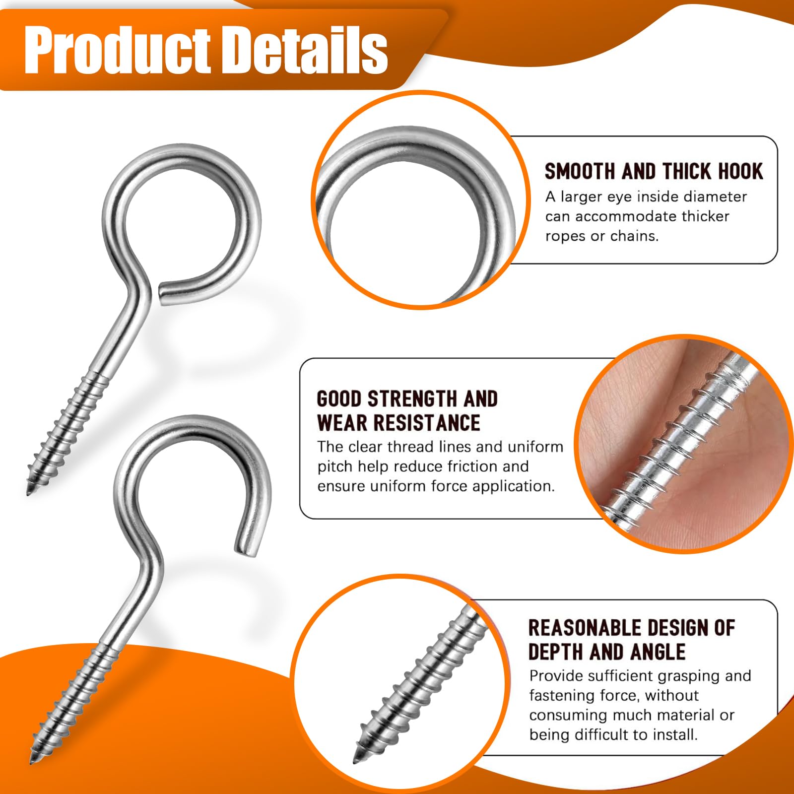 30 Ganci A Vite 65mm - Per Soffitto, Legno E Esterni Con Tubi Espansioni - Foto 7