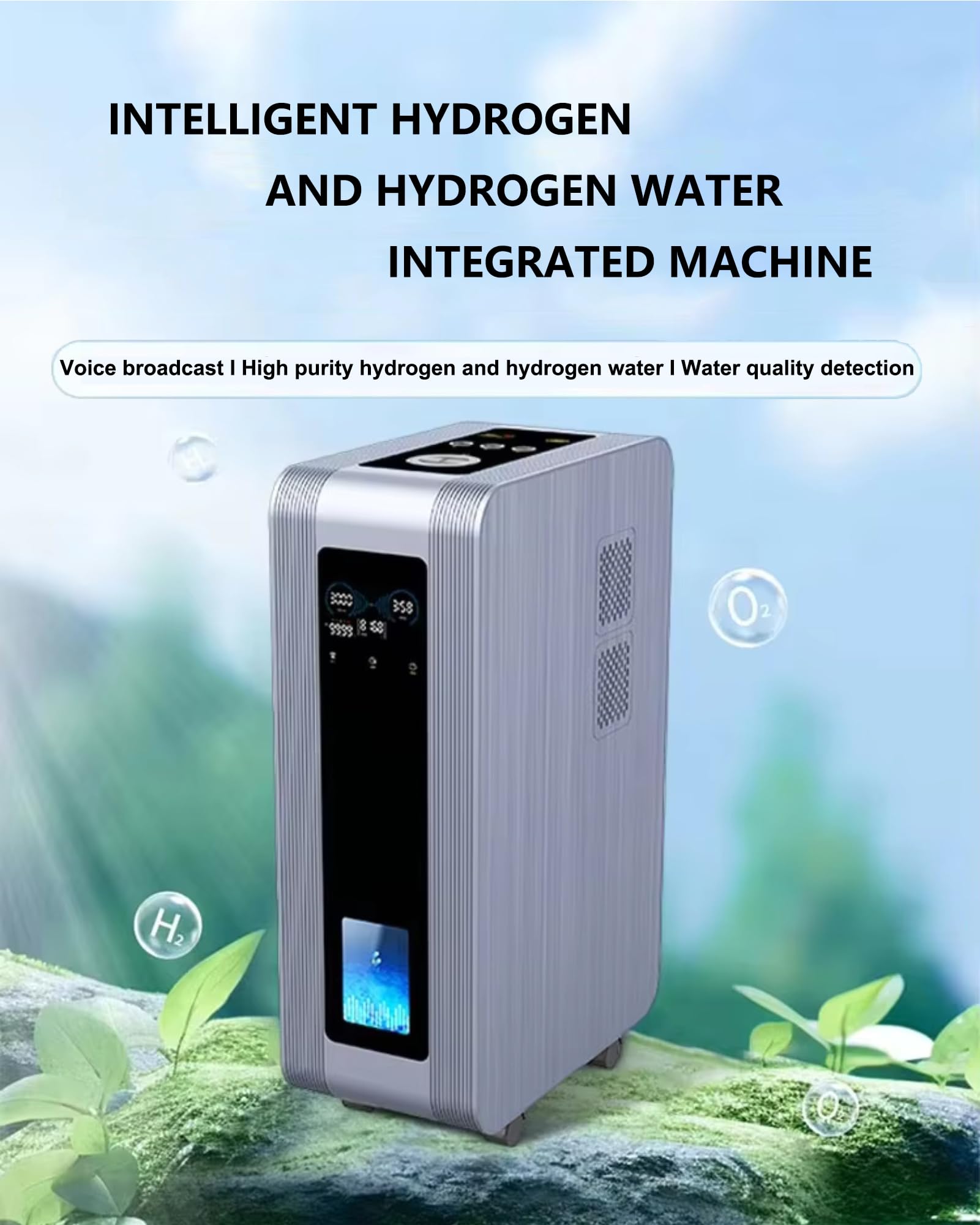 Macchina per Inalazione di Idrogeno, Inalatore H2 con Elettrolisi PEM 2400-4200 ml/min, Inalatore Alta Efficienza per Casa e Ufficio, Ideale per Relax Quotidiano 3600ml/min