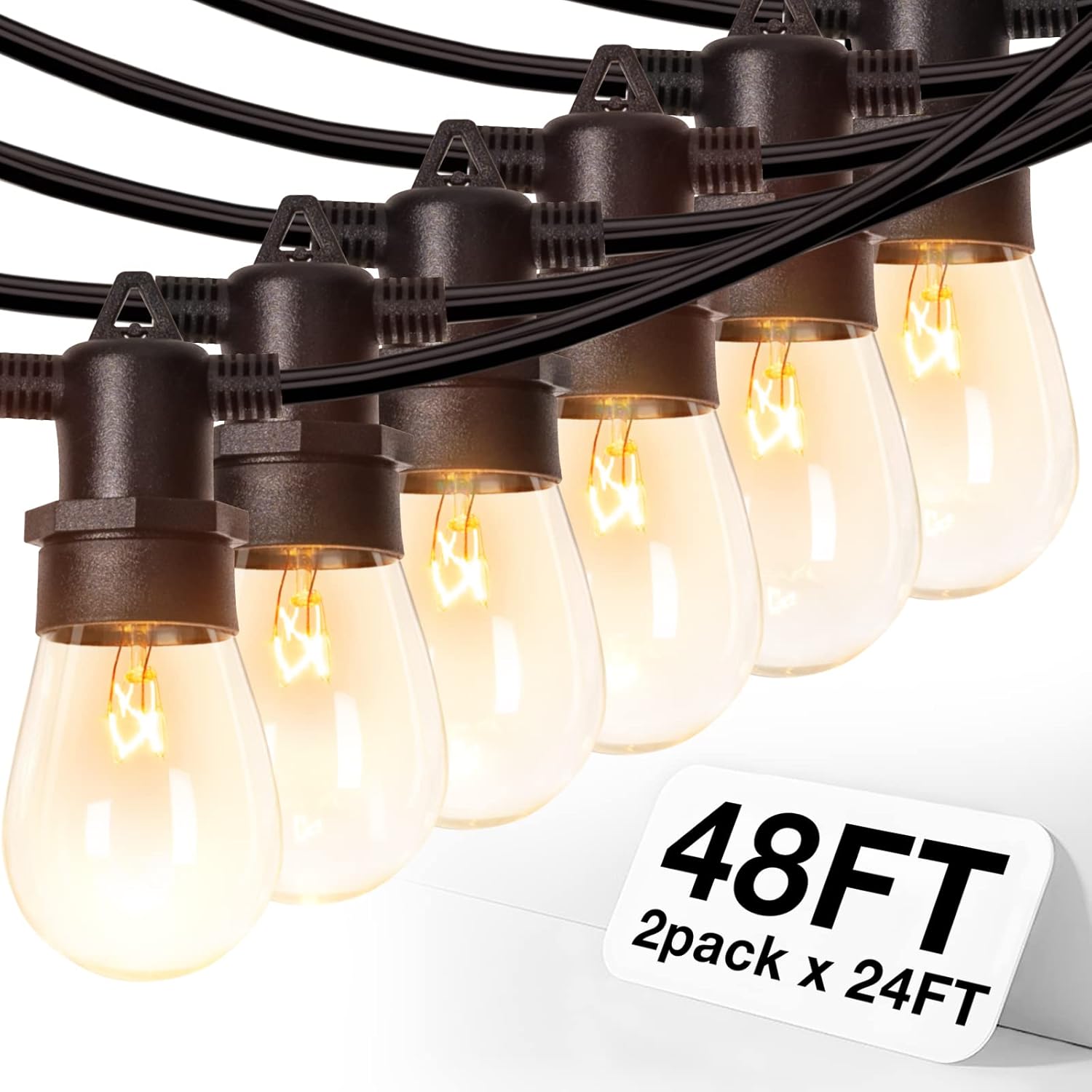 addlon 48 FT 2x24FT Outdoor String Lights Commercial Ubuy Philippines