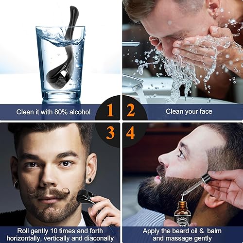 Miniatura 15 de MALE GOD Kit de barba con ingredientes naturales, juegos de afeitado y aseo para hombres, regalos de cumpleaños, aniversario, regalos de Navidad