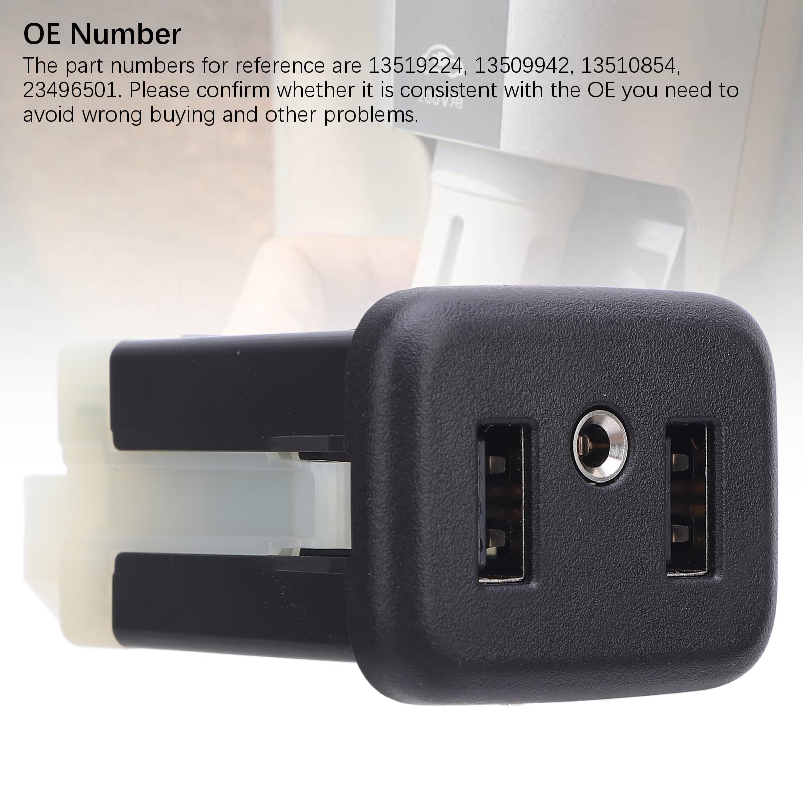 Generic Interfejs Portu USB Adapter Gniazda AUX dla MALIBU XL Camaro CT6 CTS Materiał o Wysokiej Wytrzymałości Podwójne Porty USB