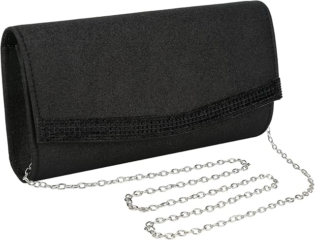 UBORSE Ladies Evening Clutch Bag Sparkling Elegant Womens Handbag Retro Classic Shoulder Bag for Party, Prom, Banquet, Wedding