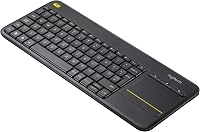 Tastatură wireless Logitech K400 Plus cu touchpad integrat, negru, layout QWERTZ german, pentru TV 6