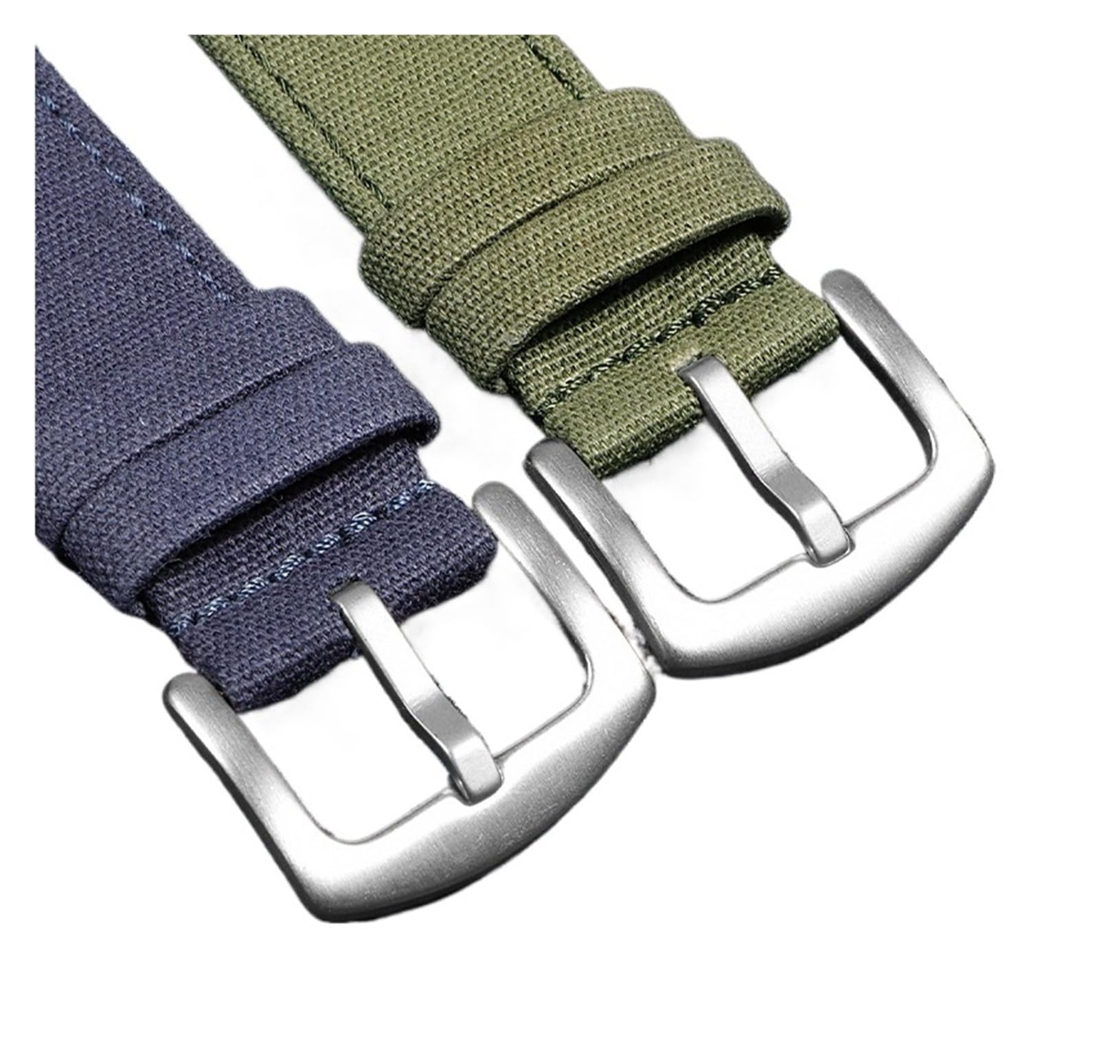 Bracelet De Montre En Toile Nylon À Dégagement Rapide, 18 Mm, 20, 22, Boucle Vert Armée