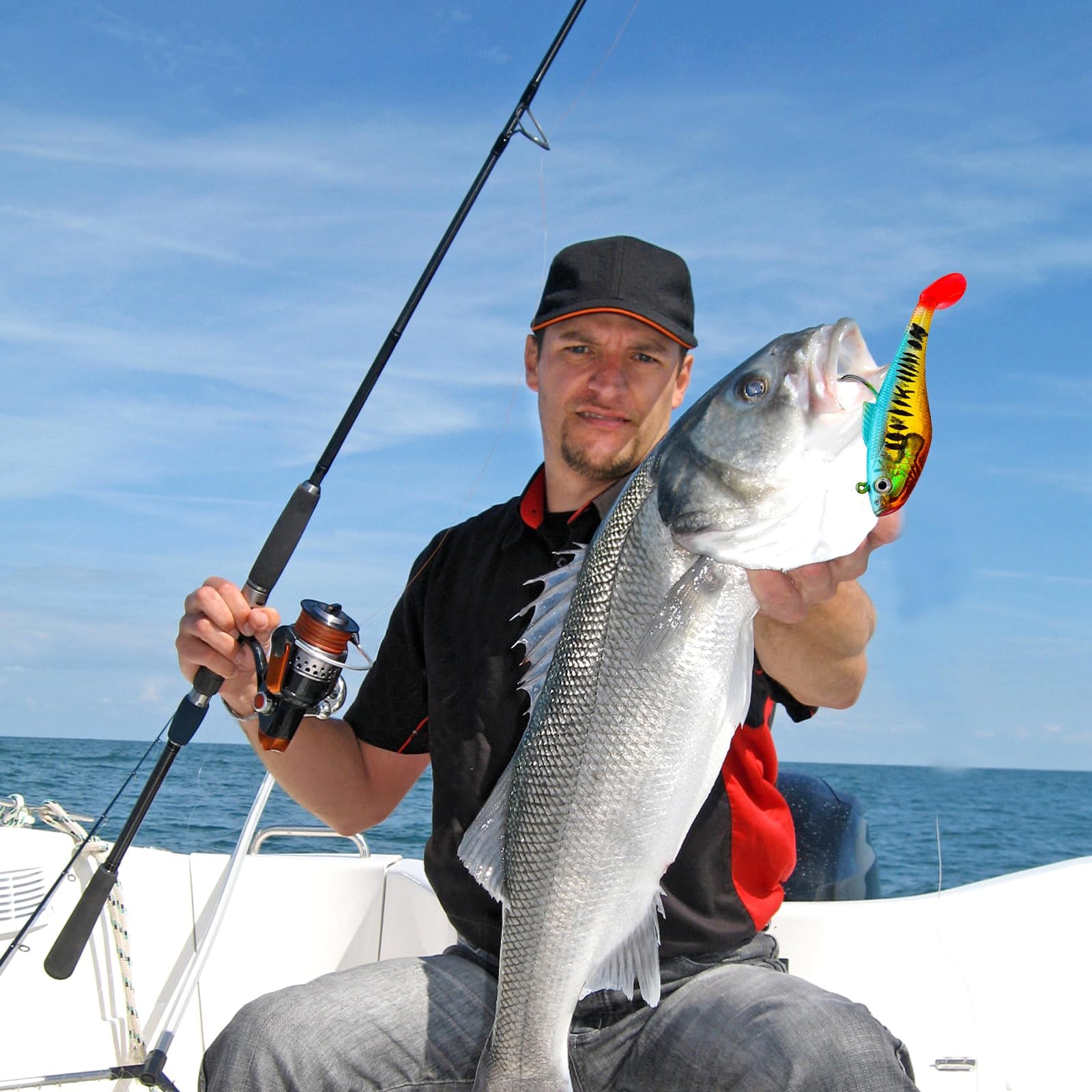 5 sztuk miękkich przynęt, sztucznych spinningów morskich, Minnow Spinning Sea, silikon, łatwy w użyciu, symulowany design, wielokrotnego użytku, nadaje się do wszystkich rodzajów ryb (11 cm)
