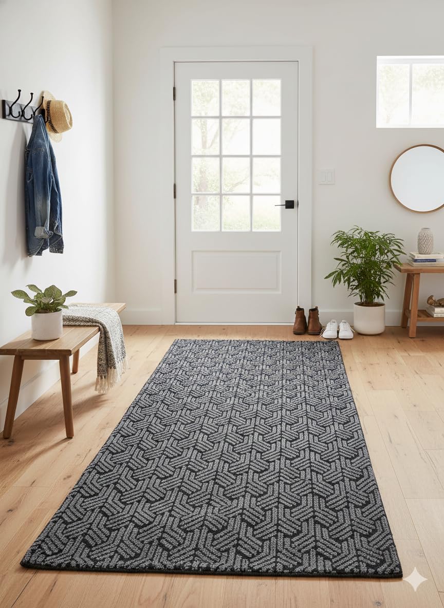 Albela Anti Slip Door Mat, Floor Mat for Living Room with Anti Slip Backing, Anti Skid Door Mats for Home, Kitchen, Entrance, Hospital, Bathroom Mat [Size 4x6 feet, Color Grey]-image-19