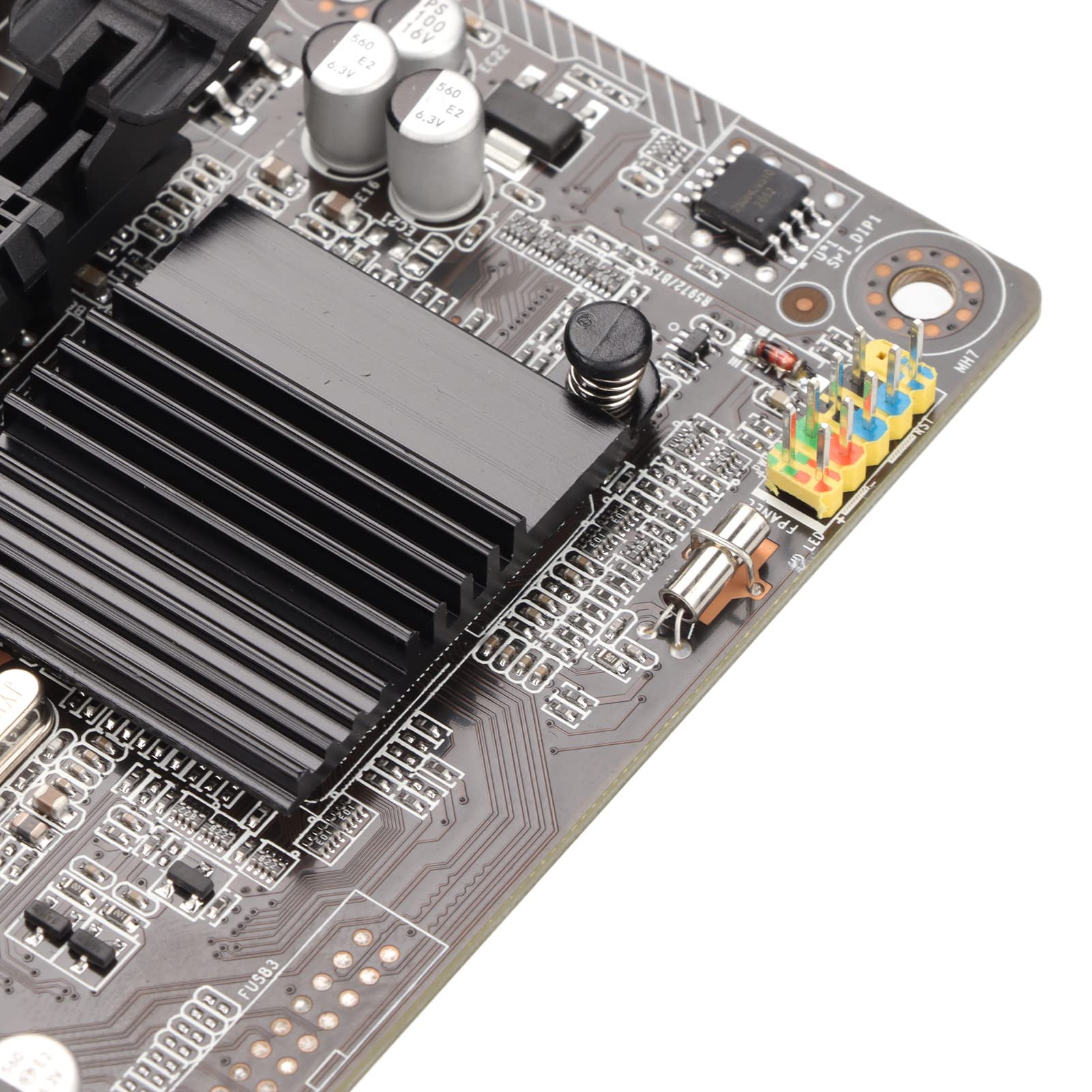 Bewinner Scheda Madre per PC X79, Scheda Madre con Chip 6 HM65 CPU Combo DDR3 1866/1600/1333MHz con Cavo Deflettore per LGA 1356 per per Computer Desktop
