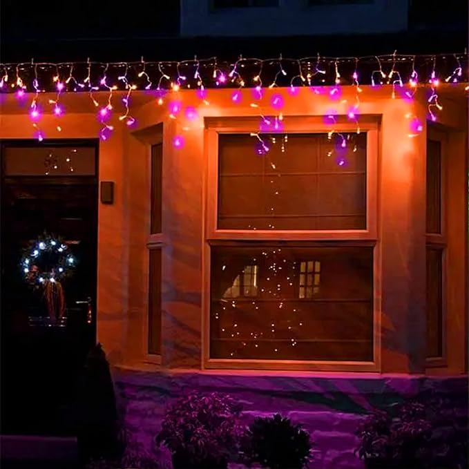 Cadena de luces mini de Halloween icicle 150 unidades miniatura 7