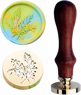 JUPPE Rosemary Wax Seal Stamp, Plant Rosemary Sealing Wax Stamp Rosemary Wax Stamp Wedding Invitation Birthday Party Leaf Seal (Rosemary Wax Seal Stamp)