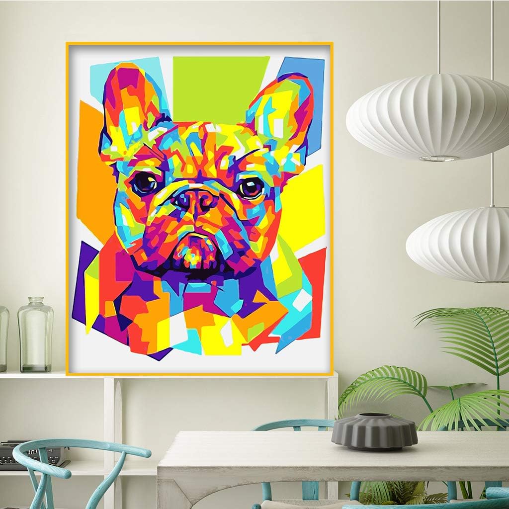 Jishshay 数字油絵 数字塗り絵 デジタル油絵 数字キット塗り絵 木 手塗り カラ