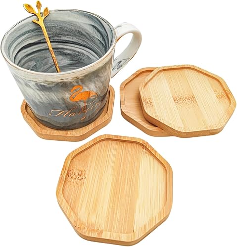 Miniatura 8 de 4 posavasos de bambú de mosaico para manualidades, bandejas de base en blanco, posavasos para beber, posavasos para plantas, placa de arte,