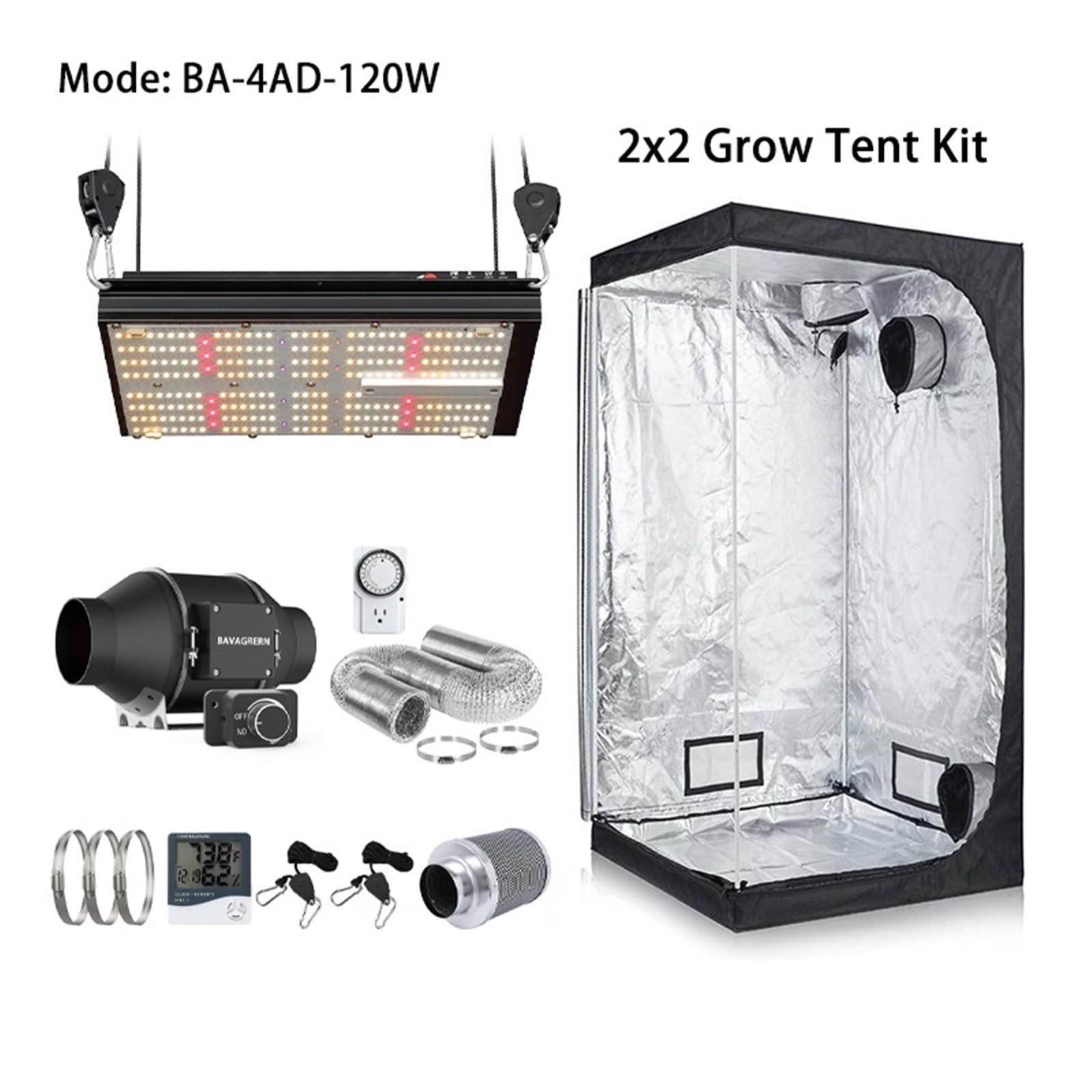Ventilador de extracción, Motor EC Silencioso, Ventilador De Conducto En Línea De 4 Pulgadas Con Controlador De Velocidad, Extracción Para Tiendas Hidroponía De Interior(8 Pulgadas 180w-830 CFM-)