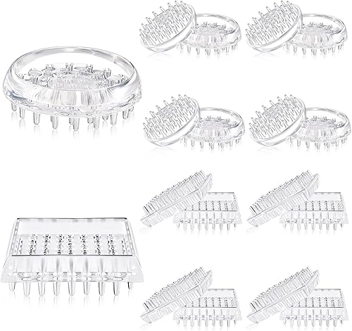 Protector de alfombras, vasos de plástico, redondos y cuadrados, cómodos al tacto, para muebles, sofás, mesas, sillas, oficinas, estanterías, otros