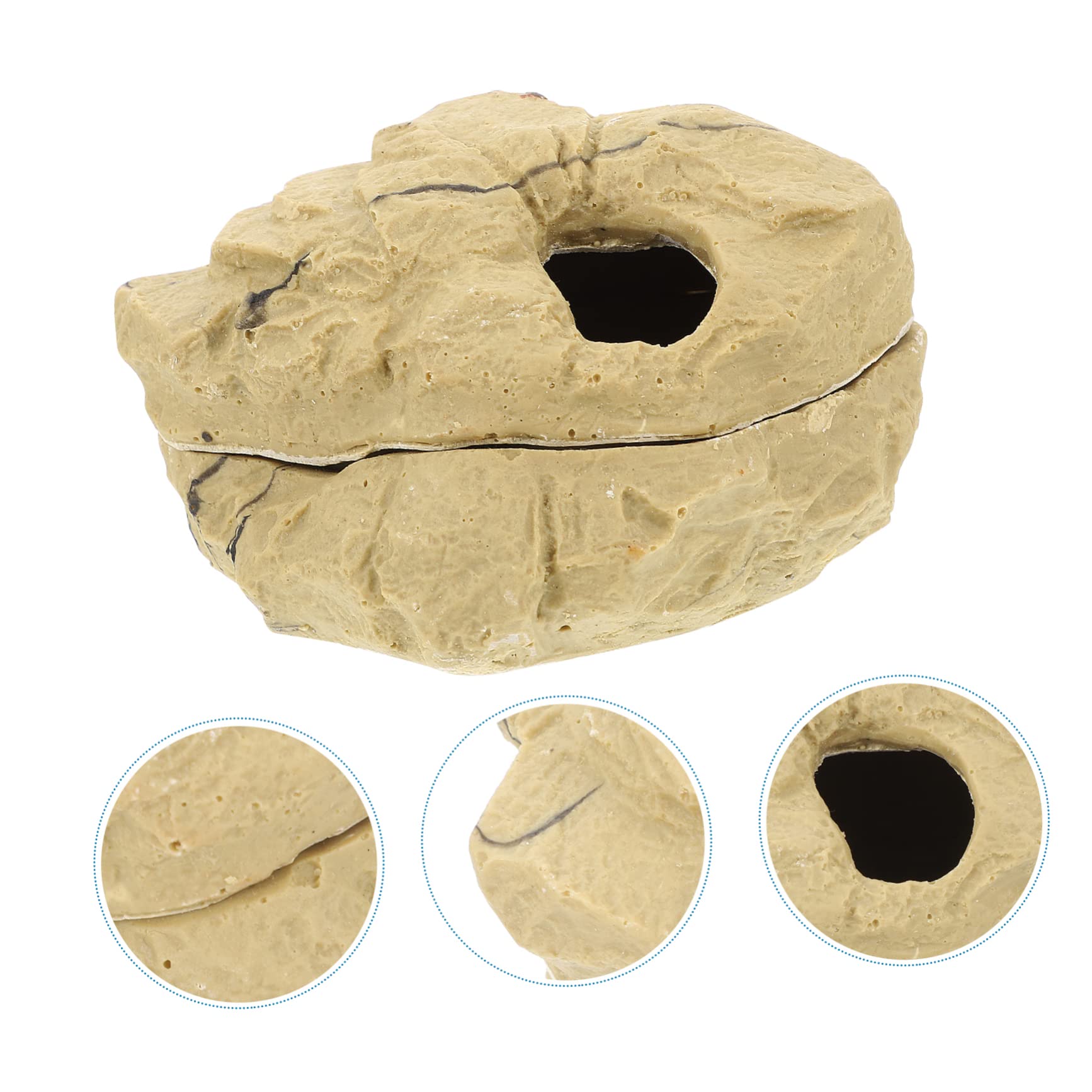 Supvox Reptilienversteck Höhle S Terrarium Höhle Für Eidechsen Spinnen Und Einsiedlerkrebse Natürliche Textur Sicheres Versteck Mit Stabilem Crawler Shelter Design Für Terrarium Und Faunarium
