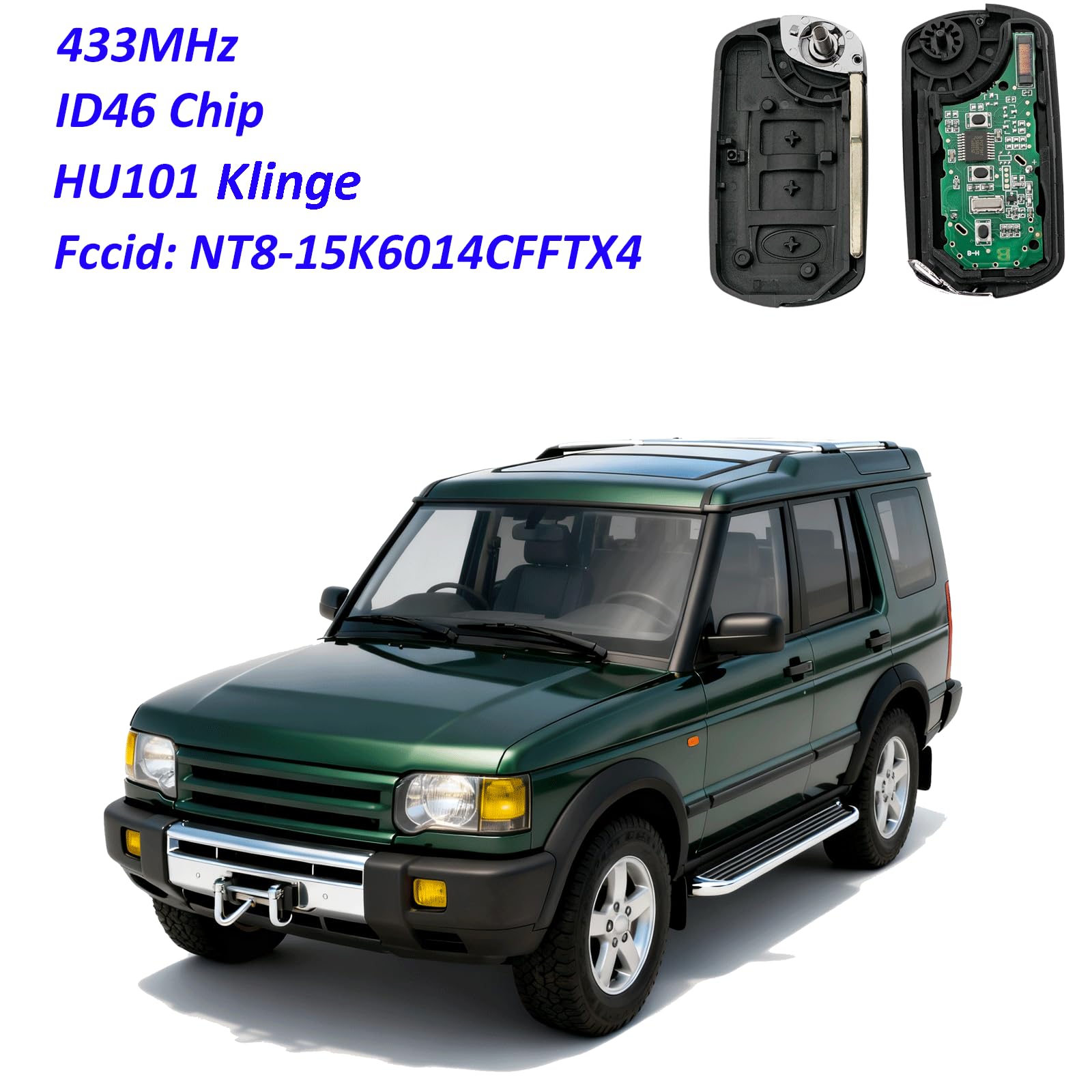 Chiave telecomando intelligente per auto 315Mhz/433Mhz con chip ID46 per LAND ROVER Discovery 3 LR3 Range Rover Sport Custodia per chiave remota per auto 34 Chiave telecomando intelligente per auto 315Mhz/433Mhz con chip ID46 per LAND ROVER Discovery 3 LR3 Range Rover Sport Custodia per chiave remota per auto 34