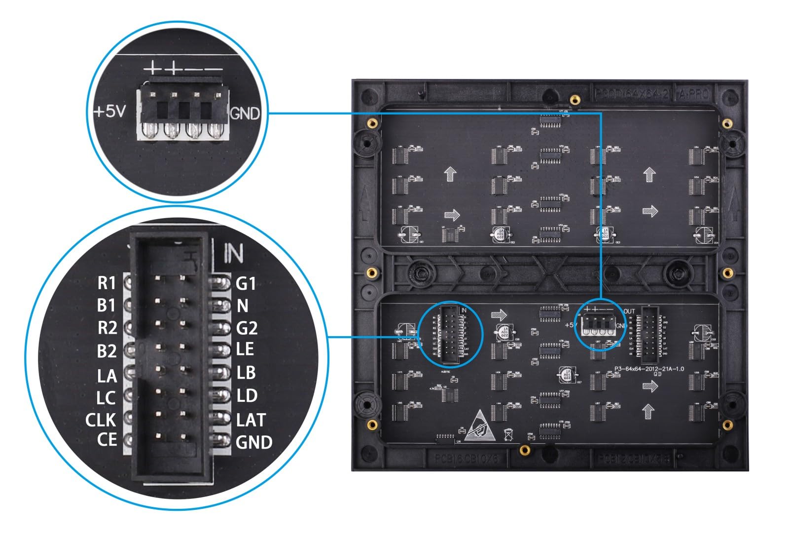 アクセサリー LED Matrix Panel 16x96 120x595mm アクセサリー LED Matrix Panel 16x96 120x595mm 16x96 RGB LED Car