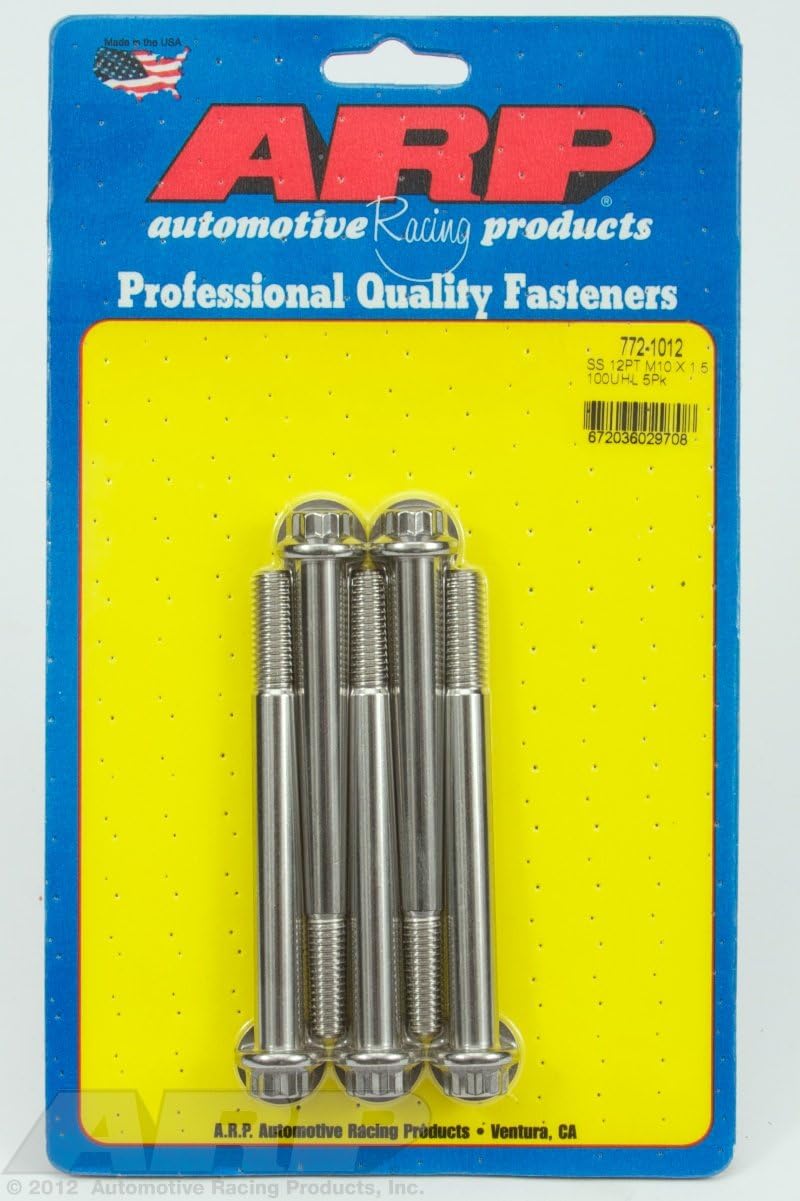 ARP M10 x 1.50 x 100 12pt SS Bolts (5/pkg)