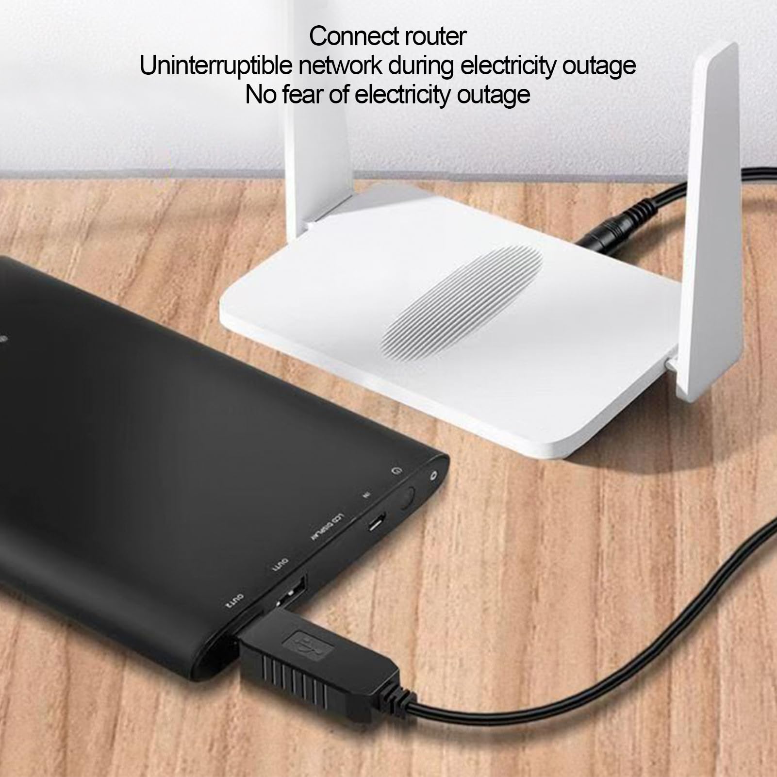 Générique Adattatore USB a CC, cavo da 5 V a 9 V/12 V, tensione spinta corda, jack connettore, soluzione portatile per fan, tavolo lampada, pianoforte, elettronica, dispositivi domestici
