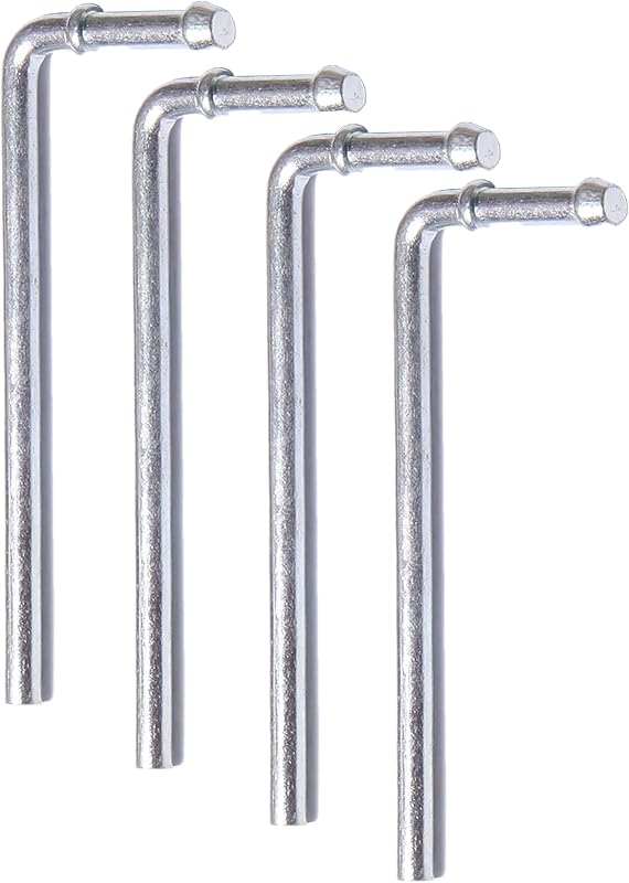 Hastes de suporte do escapamento FLYIFE 90° em aço carbono, 3/8 x 24,13 cm, para soldar – Kit com 4 unidades