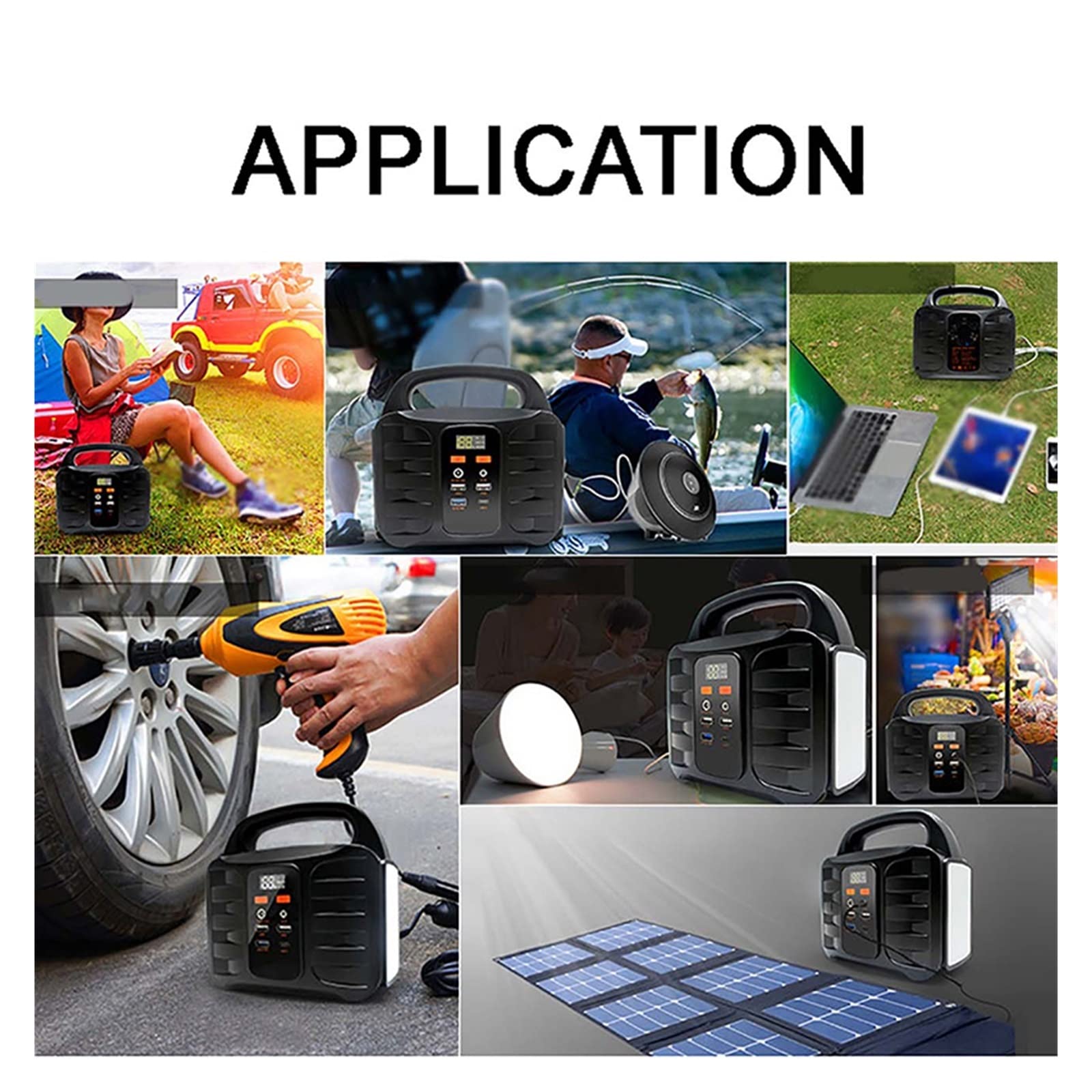 Portable Power Bank 110V 220V Power Station 100W Générateur Solaire Dc Powerstation Lifepo4 pour Camping en Plein Air Batterie (Color : POWERSTATION-T, Size : 220V_UK)