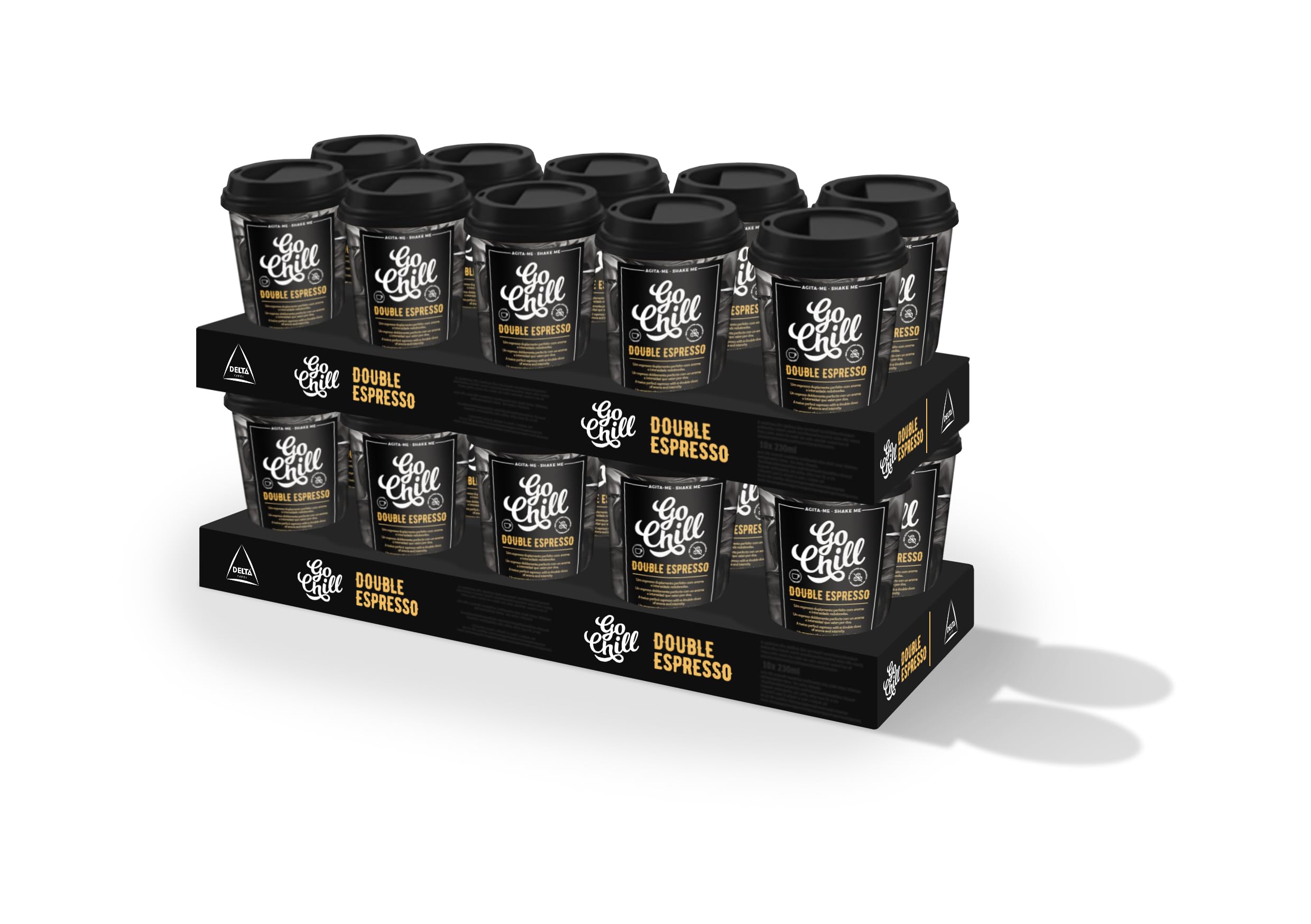 Go Chill Pack Doble Espresso - Café Listo Para Tomar - 20 unidades x 230 ml