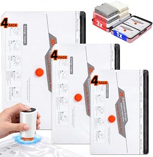 Vacuum Storage Bags with Rechargeable Wireless Electric Pump
