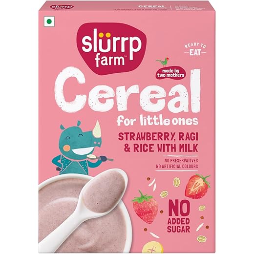 Slurrp Farm Ragi Rice Strawberry Cereal 200g 200 g